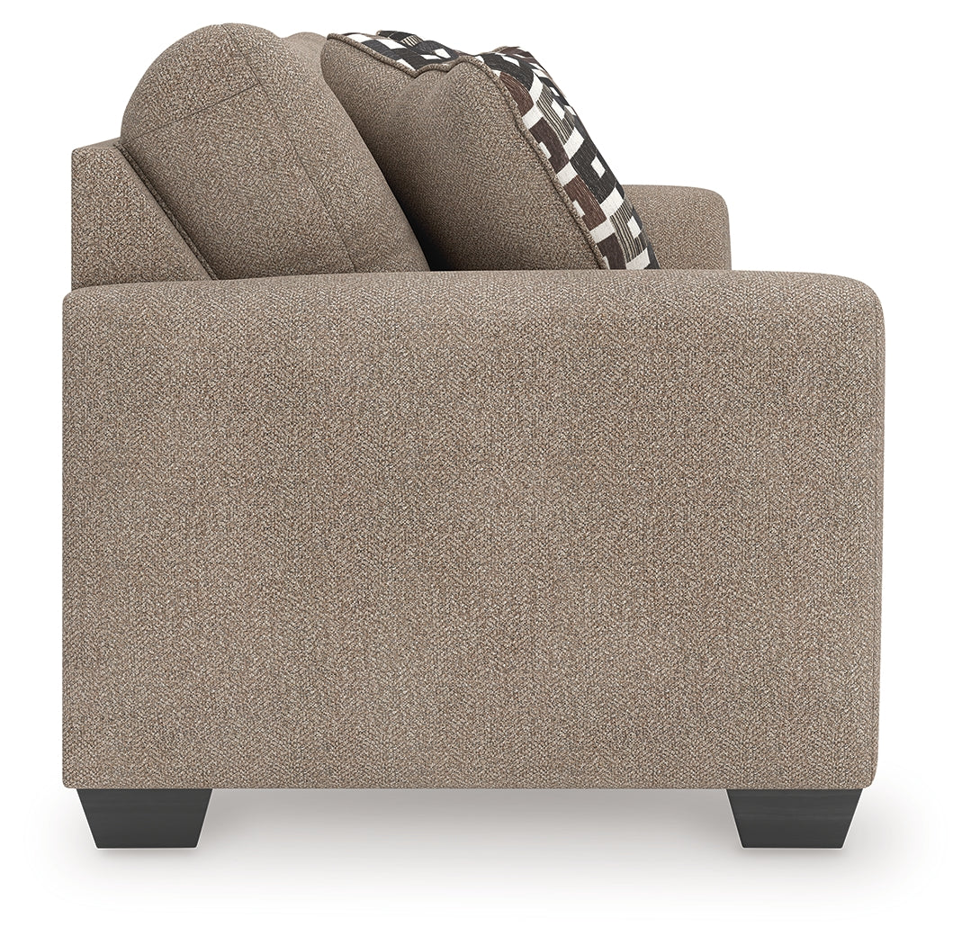 Triston-Peaks Suede Chenille Sofa