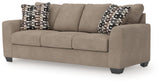 Triston-Peaks Suede Chenille Queen Sofa Sleeper