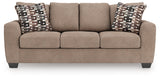 Triston-Peaks Suede Chenille Queen Sofa Sleeper