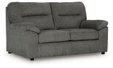 Bindura Mineral Velvet Loveseat