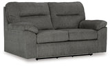 Bindura Mineral Velvet Glider Loveseat