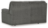 Bindura Mineral Velvet Glider Loveseat