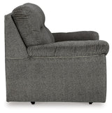 Bindura Mineral Velvet Glider Loveseat