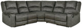 Benlocke Flannel Chenille 5-Piece Reclining Sectional