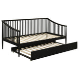 Delgado Windsor Twin Wood Daybed with Trundle Black