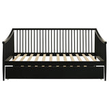 Delgado Windsor Twin Wood Daybed with Trundle Black