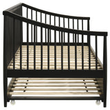 Delgado Windsor Twin Wood Daybed with Trundle Black