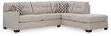 Mahoney Pebble 2-Piece Sleeper Sectional With Chaise - Ella Furniture