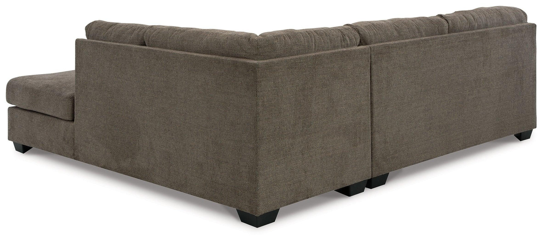 Mahoney Chocolate 2-Piece Sleeper Sectional With Chaise - Ella Furniture