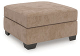 Olten Mocha Chenille Oversized Accent Ottoman