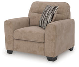 Olten Mocha Chenille Oversized Chair