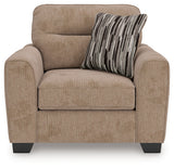 Olten Mocha Chenille Oversized Chair