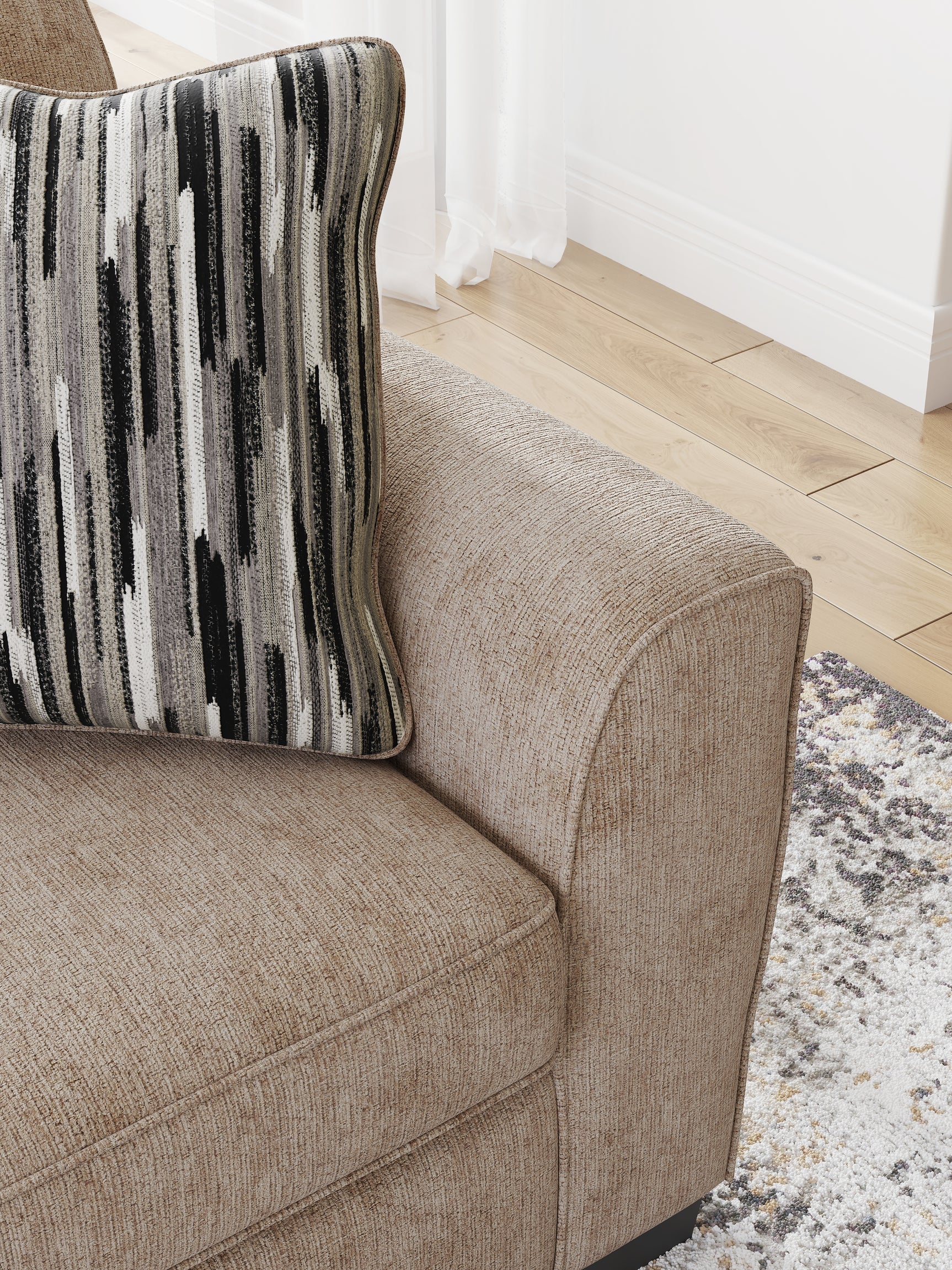 Olten Mocha Chenille Loveseat
