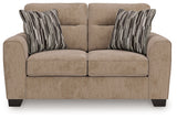 Olten Mocha Chenille Loveseat