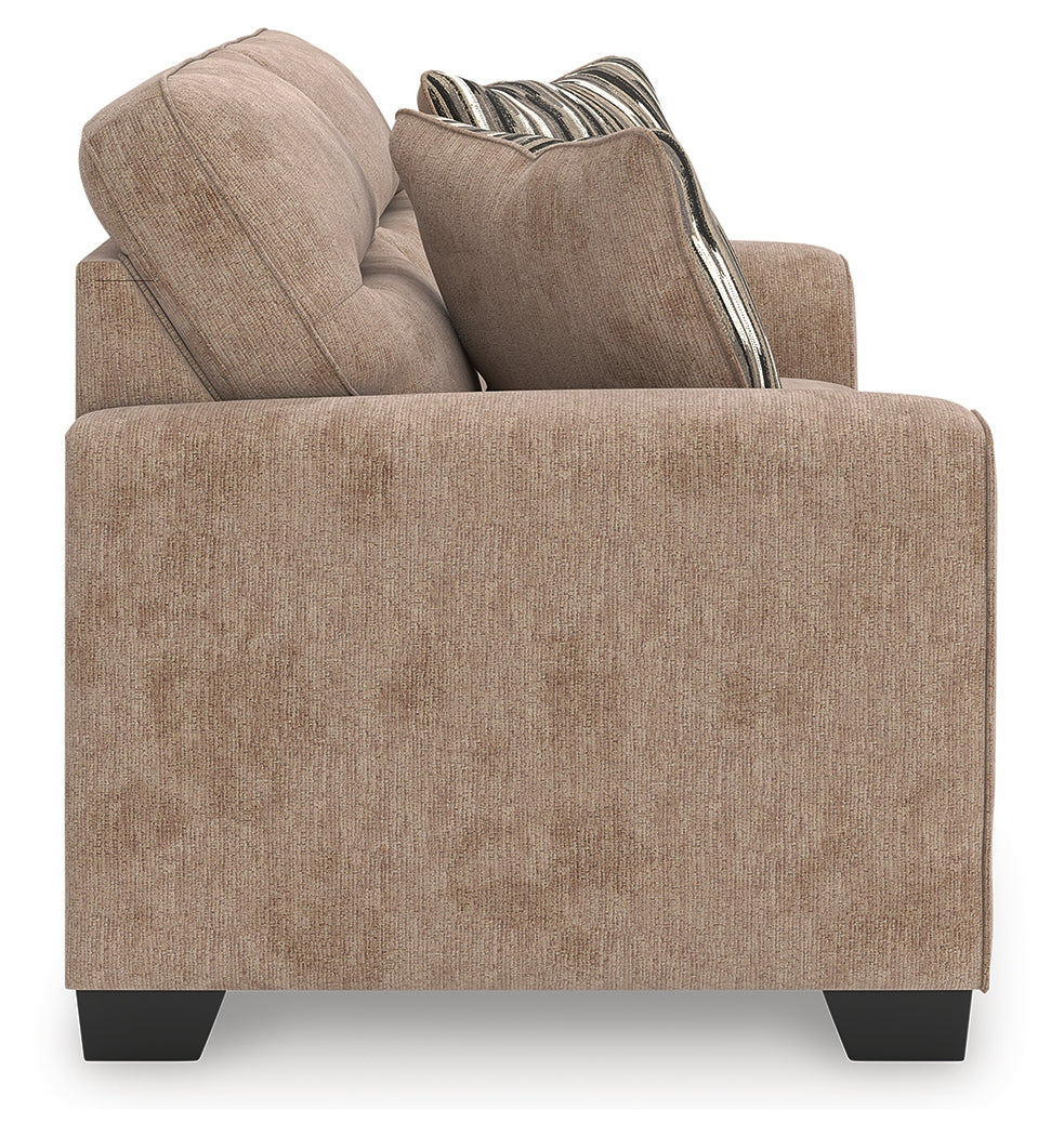 Olten Mocha Chenille Loveseat