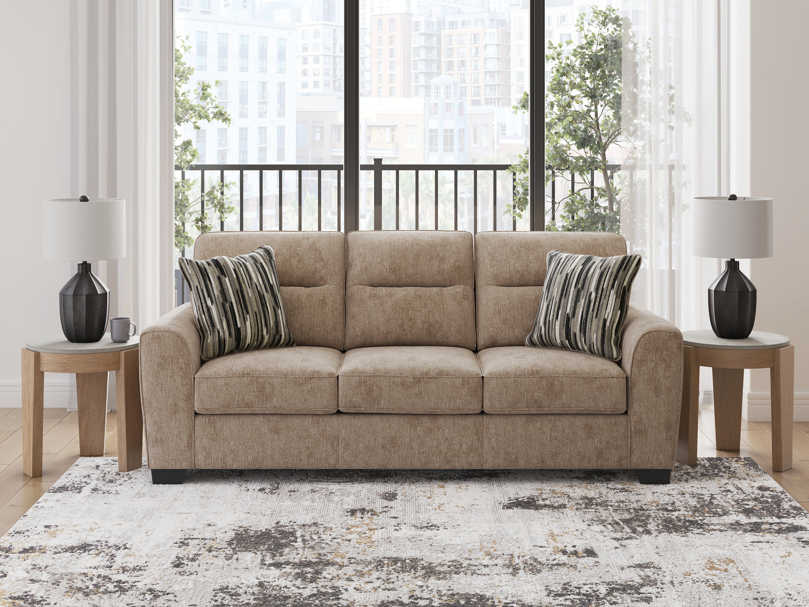 Olten Mocha Chenille Sofa