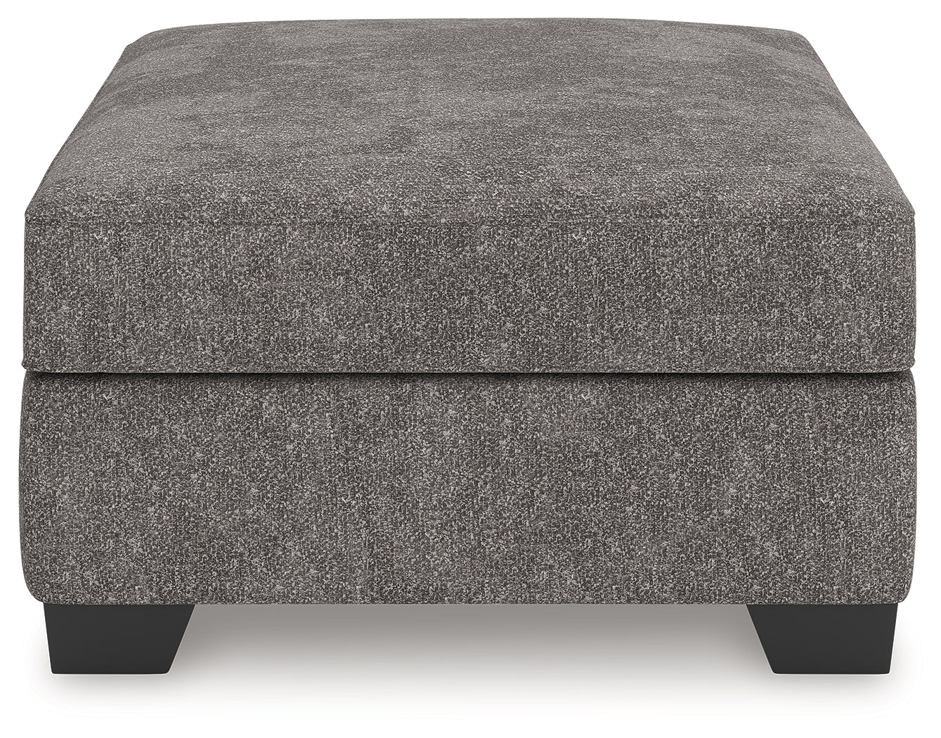 Olten Graphite Chenille Oversized Accent Ottoman