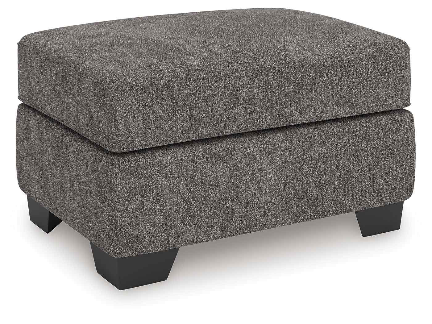 Olten Graphite Chenille Ottoman