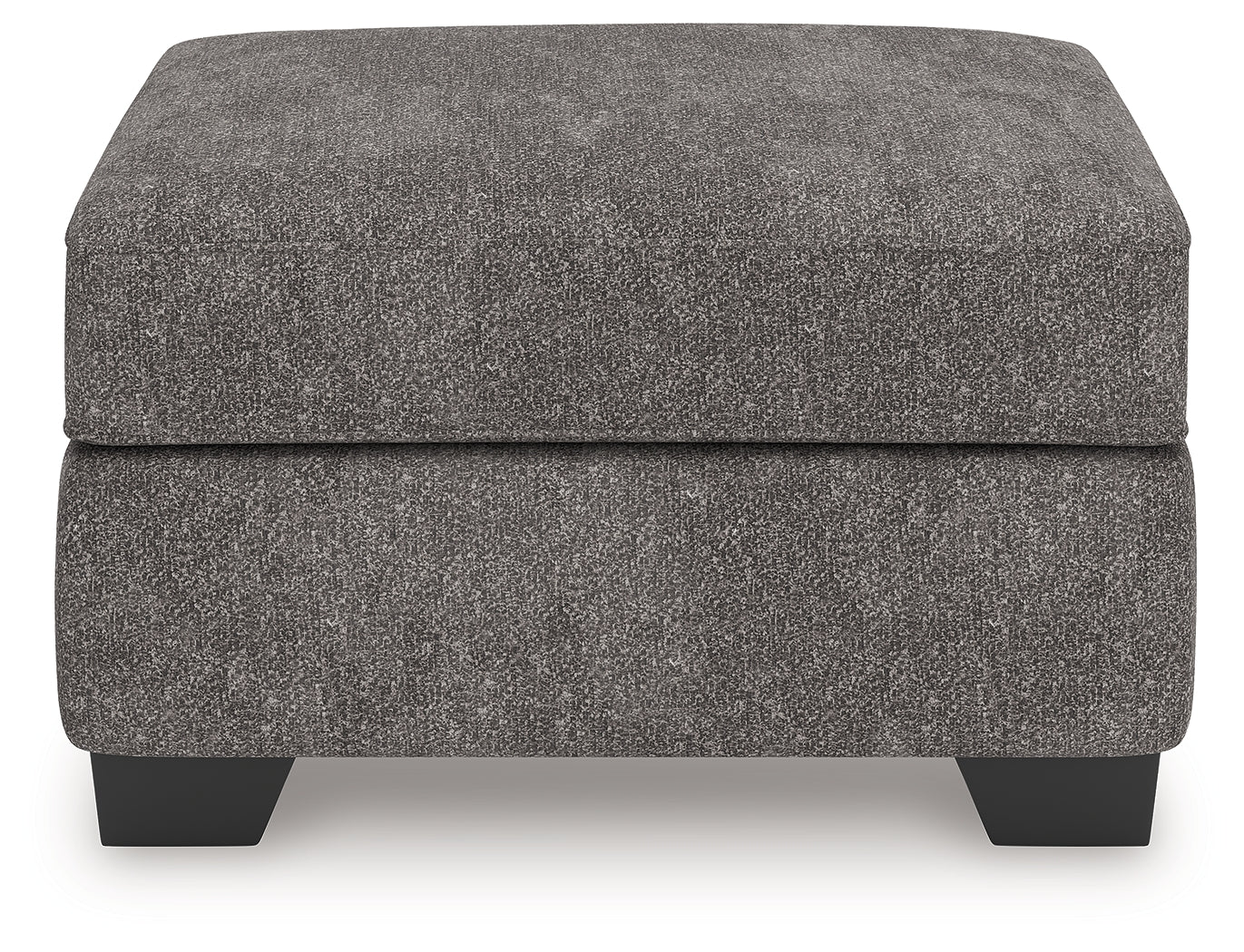 Olten Graphite Chenille Ottoman