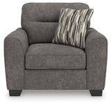 Olten Graphite Chenille Oversized Chair