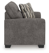 Olten Graphite Chenille Oversized Chair