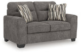 Olten Graphite Chenille Loveseat
