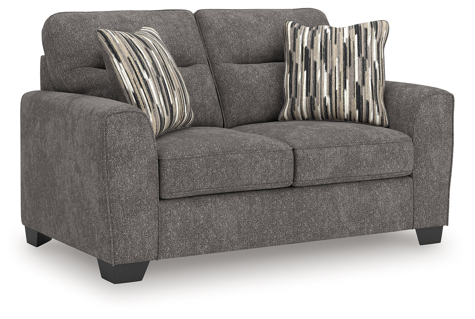 Olten Graphite Chenille Loveseat
