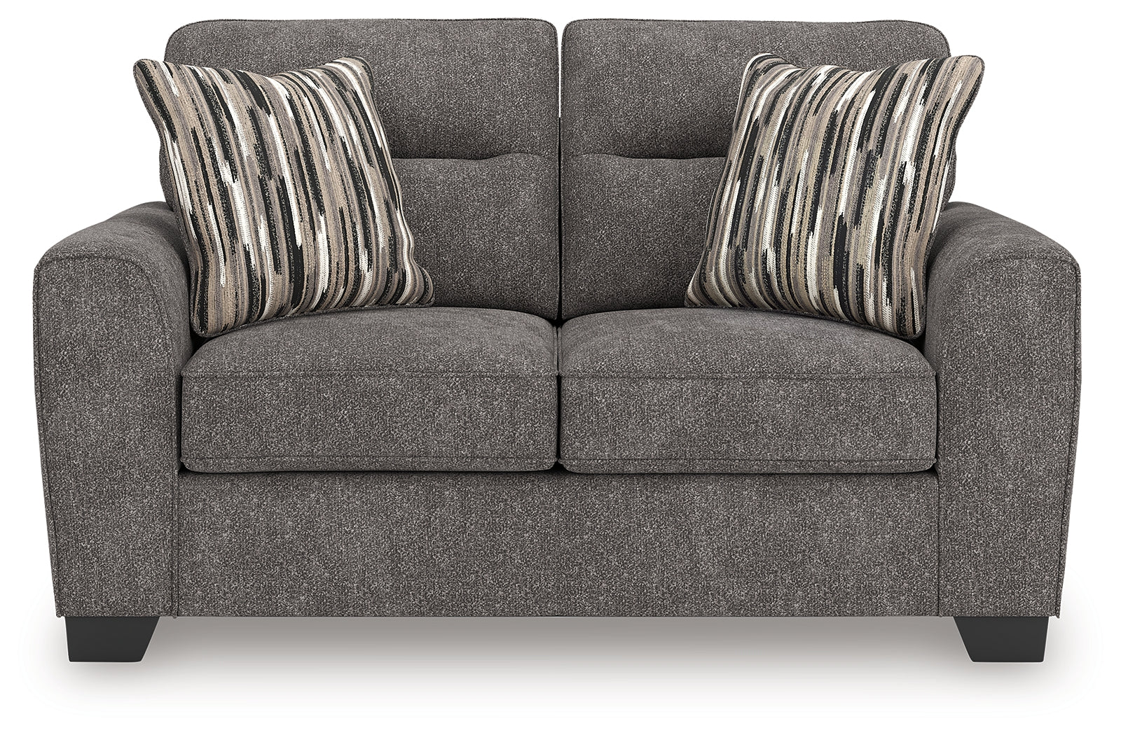 Olten Graphite Chenille Loveseat