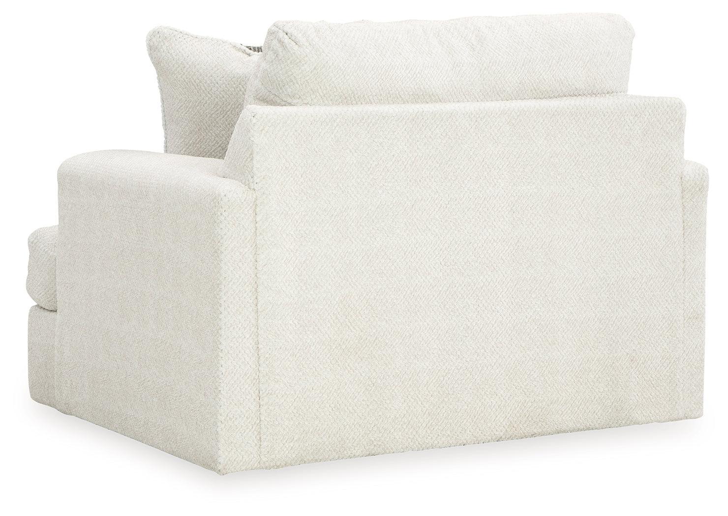 Karinne Linen Velvet Oversized Chair - Ella Furniture