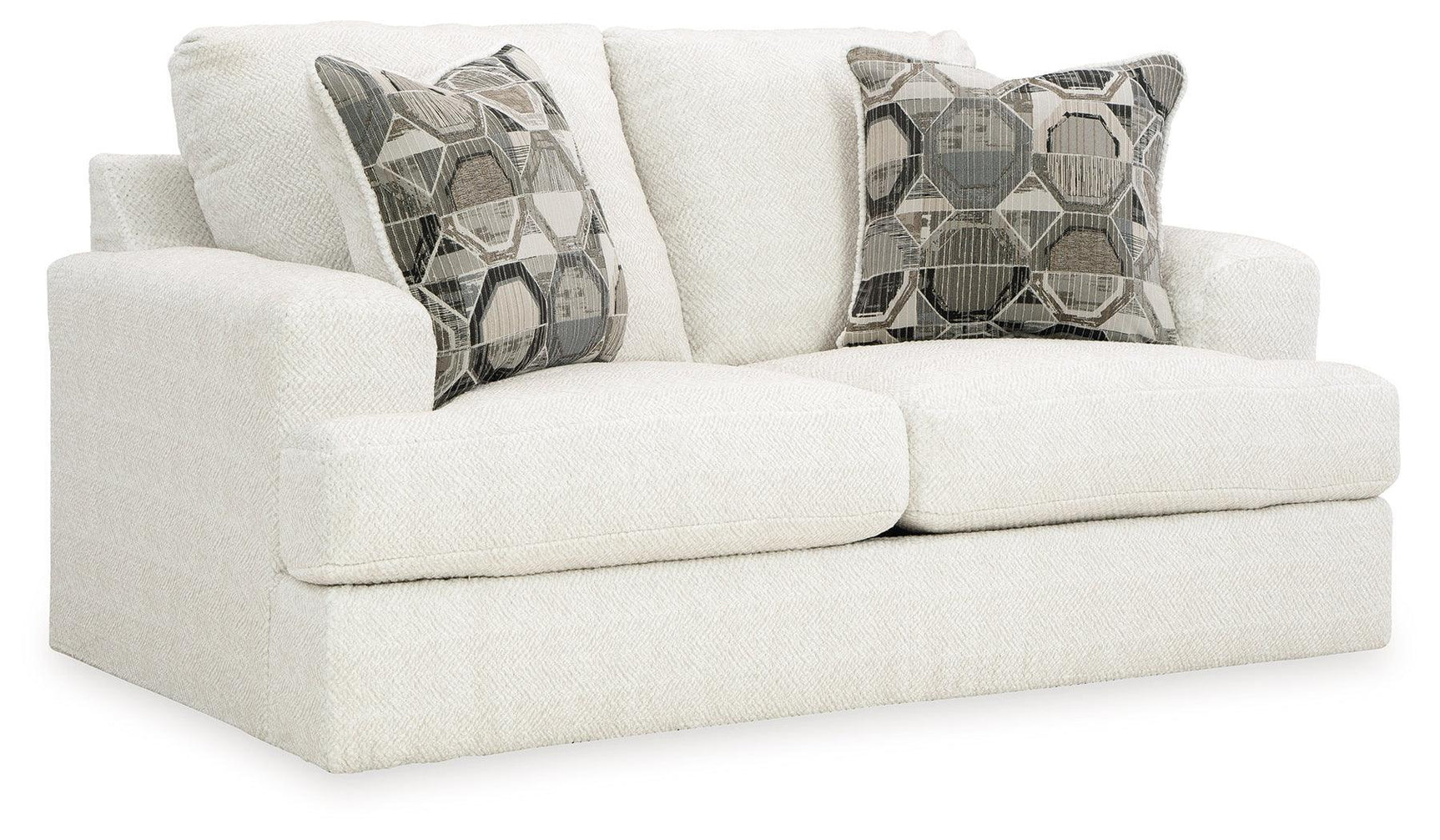 Karinne Linen Velvet Loveseat - Ella Furniture