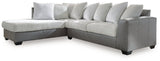 Clairette Court Alloy Chenille 2-Piece Sectional with Chaise