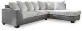 Clairette Court Alloy Chenille 2-Piece Sectional with Chaise