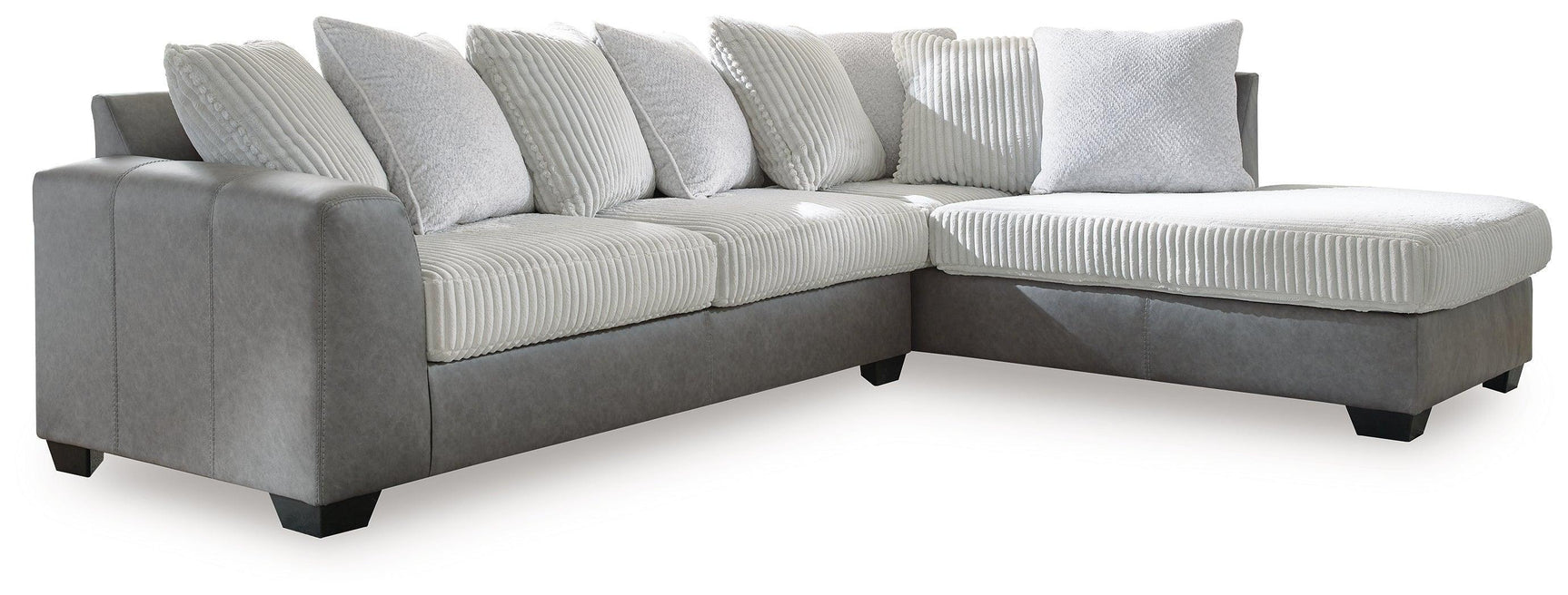 Clairette Court Alloy Chenille 2-Piece Sectional with Chaise