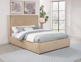 Lawson 55-inch Upholstered Full Platform Bed Light Saddle