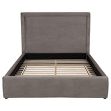 Lawson 55-inch Upholstered Full Panel Platform Bed Mushroom