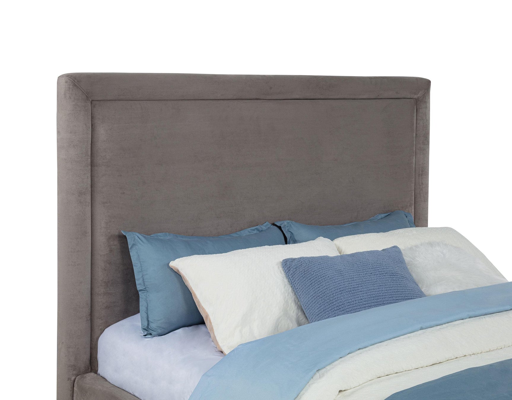 Lawson 55-inch Upholstered Full Panel Platform Bed Mushroom