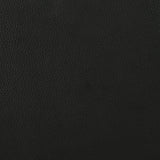 Medley Genuine Leather Queen Panel Platform Bed Black