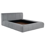 Wilshire Upholstered King Platform Bed Grey