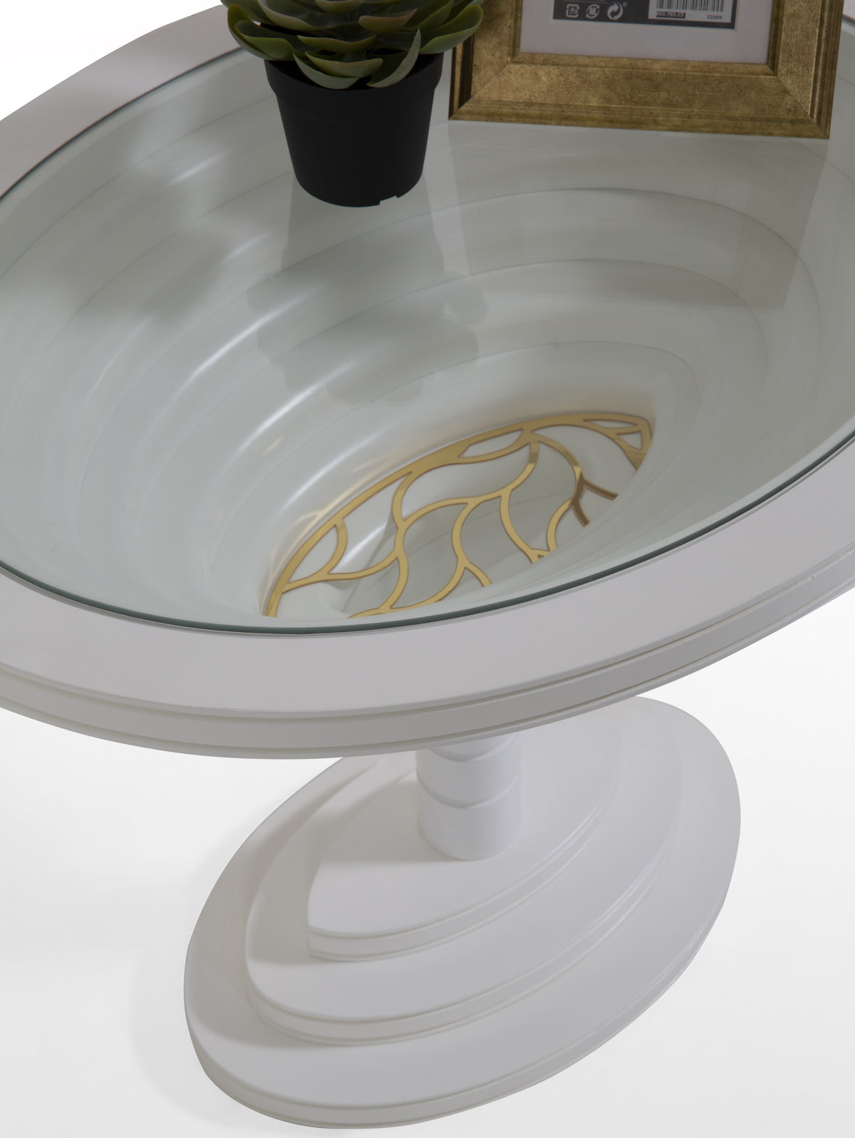 Tina White End Table