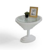Tina White End Table