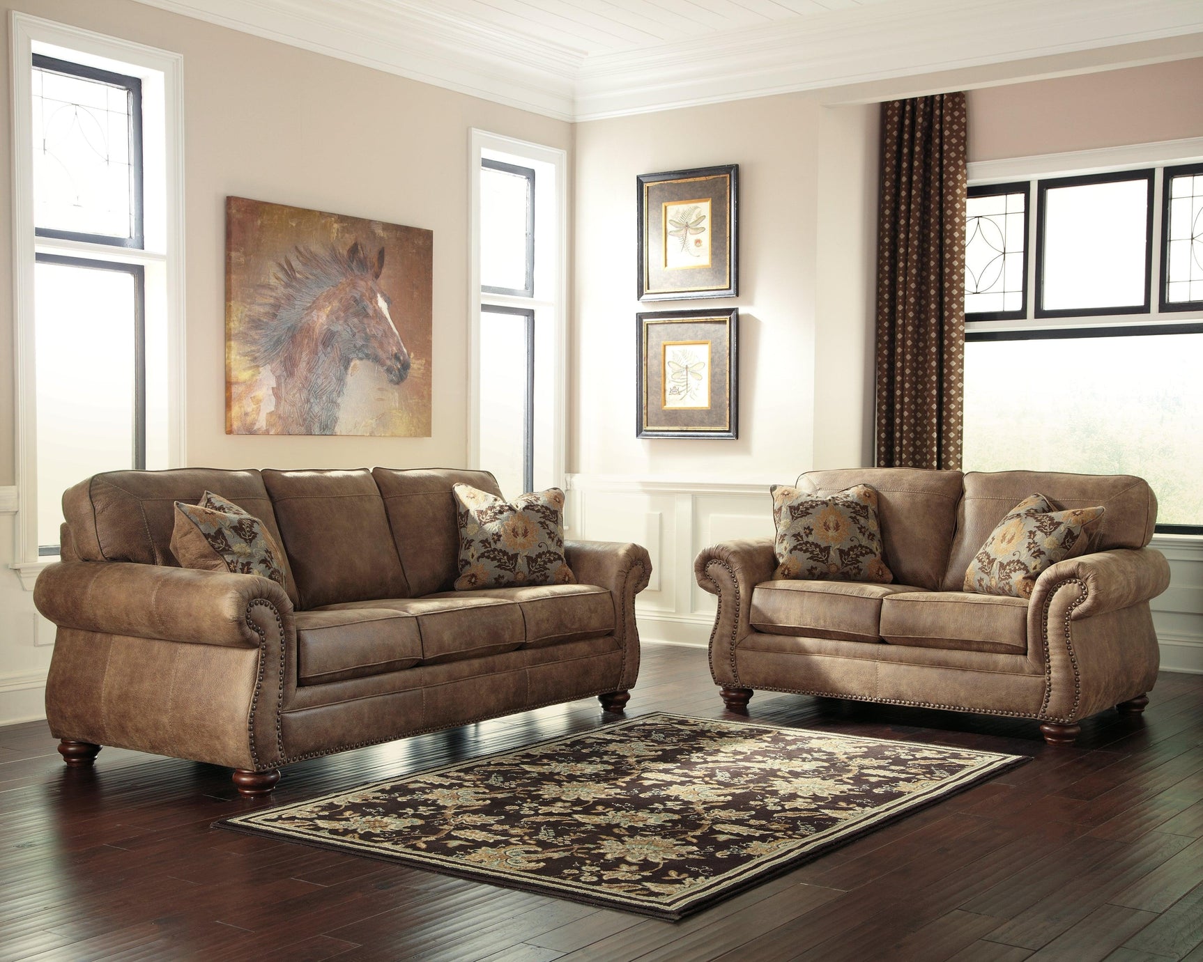 Larkinhurst Earth Sofa And Loveseat