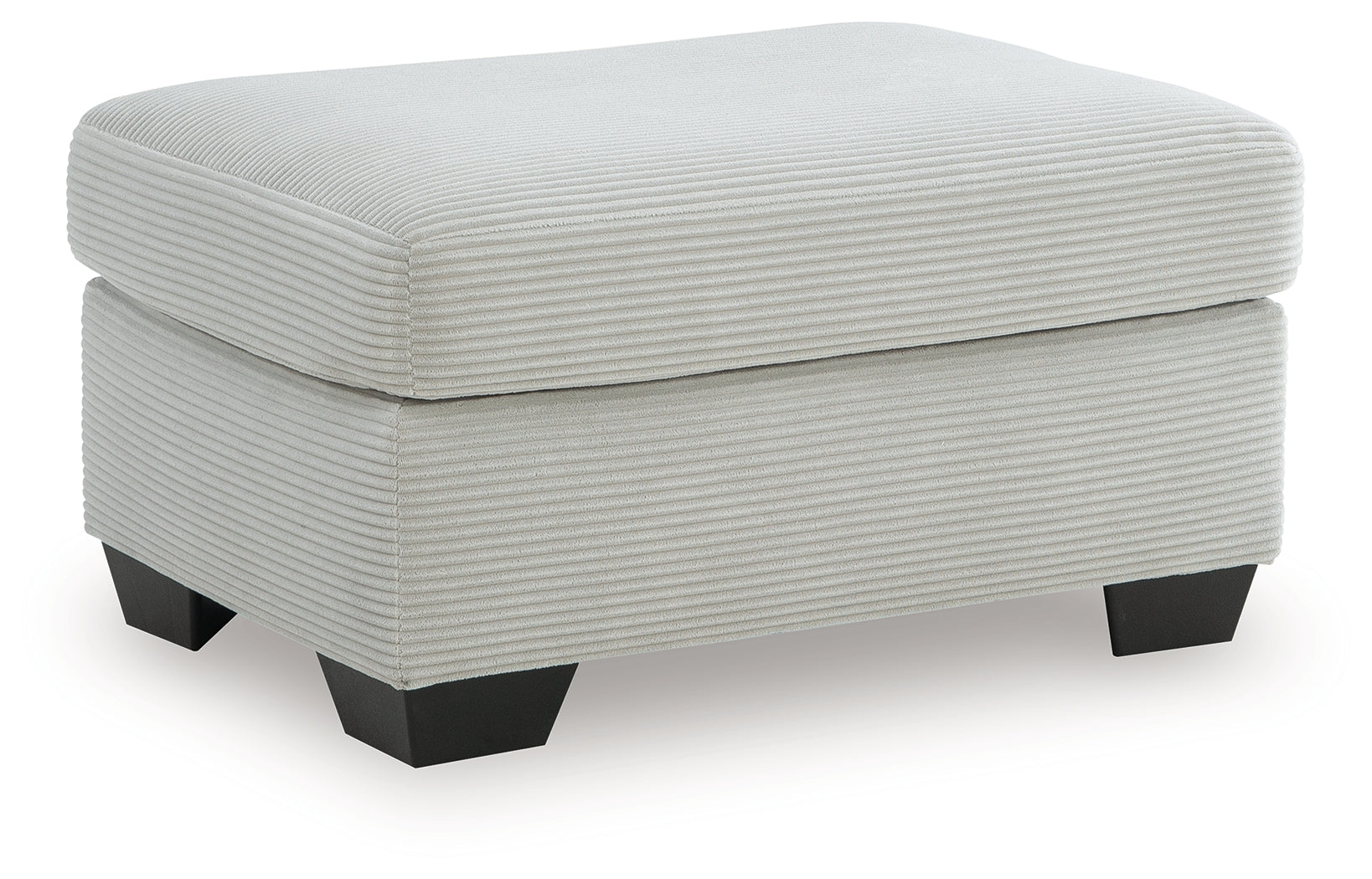 Greenbriar Smoke Velvet Ottoman