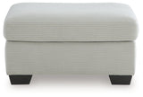 Greenbriar Smoke Velvet Ottoman