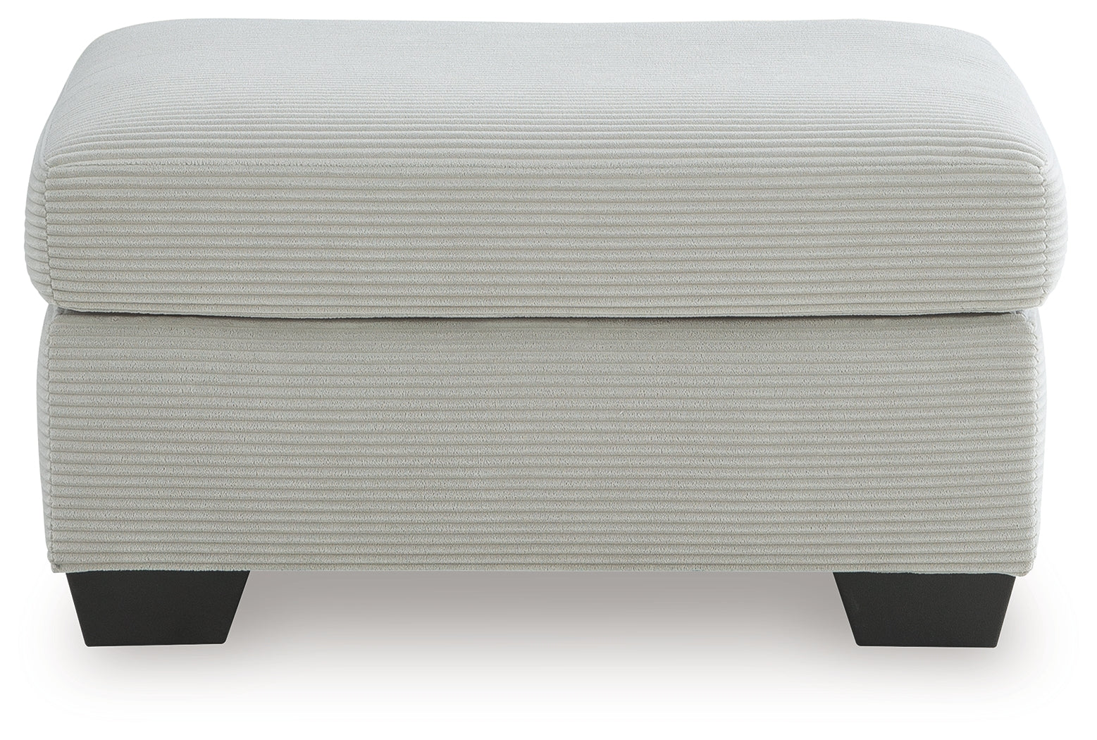 Greenbriar Smoke Velvet Ottoman