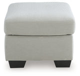 Greenbriar Smoke Velvet Ottoman