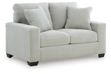 Greenbriar Smoke Velvet Loveseat