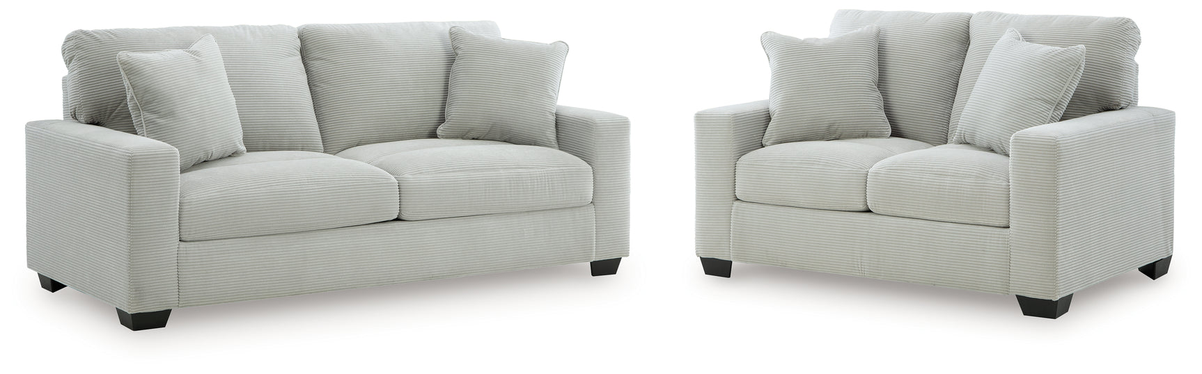 Greenbriar Smoke Sofa and Loveseat
