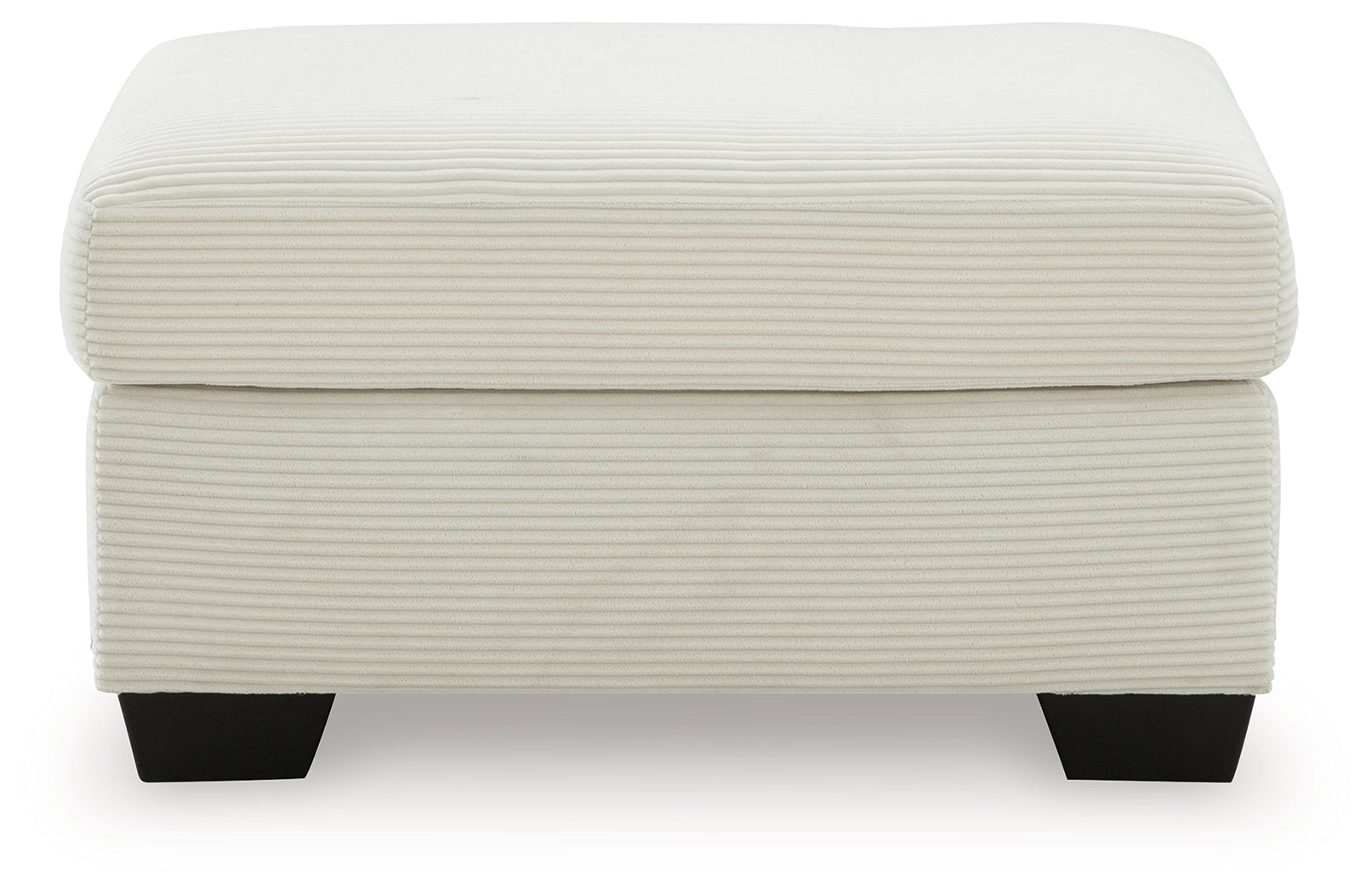 Greenbriar Ivory Velvet Ottoman