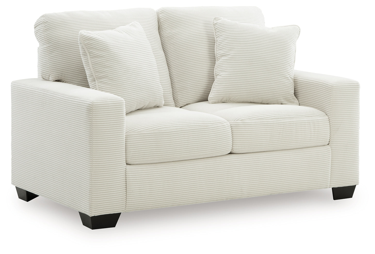 Greenbriar Ivory Velvet Loveseat