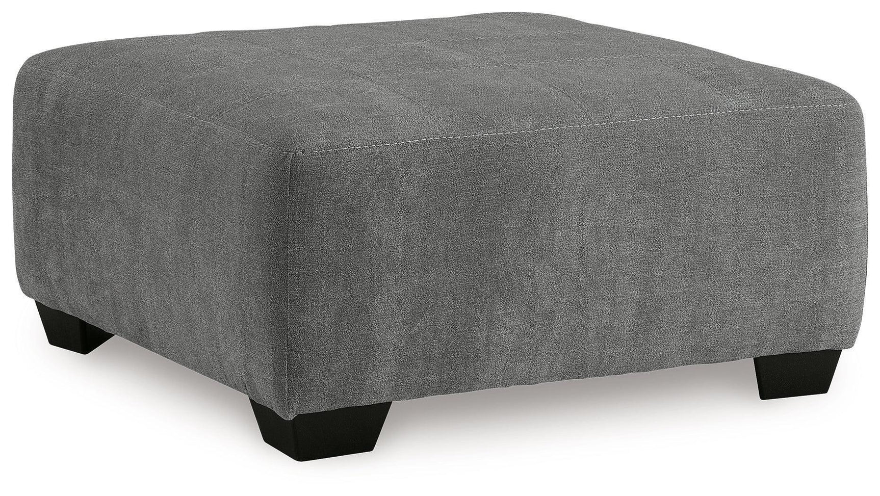 Birkdale Court Gray Chenille Oversized Accent Ottoman